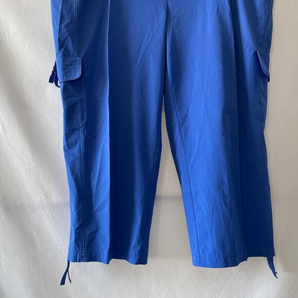 Zenergy by Chico’s Womens Blue High Rise Cropped Cargo Pant Size 3 US XL/16 - Picture 3 of 14
